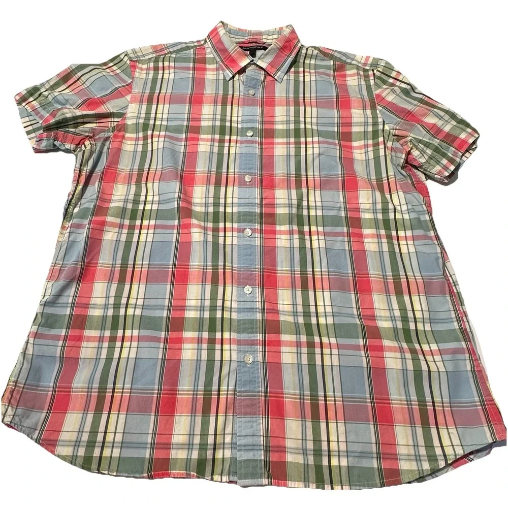 Banana Republic Shirt Mens Extra Large Bring Colorful Cotton Casual‎ Beach
